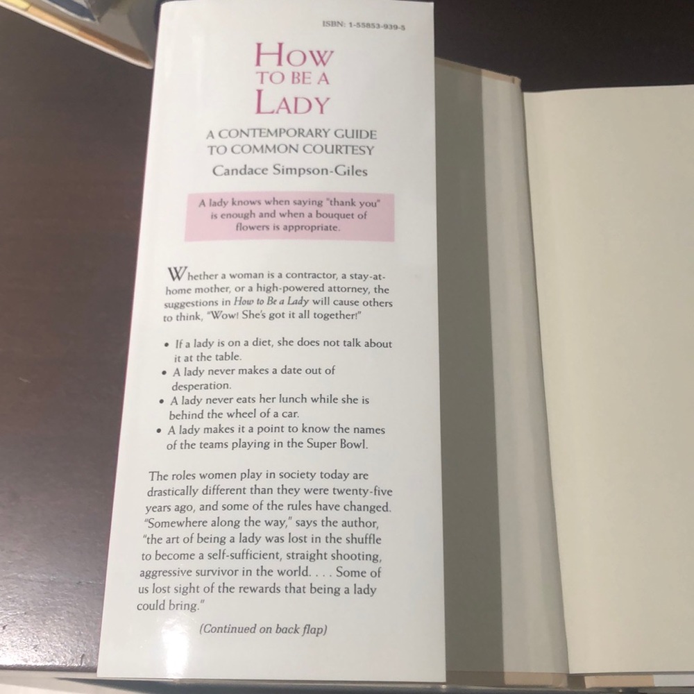 How To Be A Lady - Picture 2 of 4
